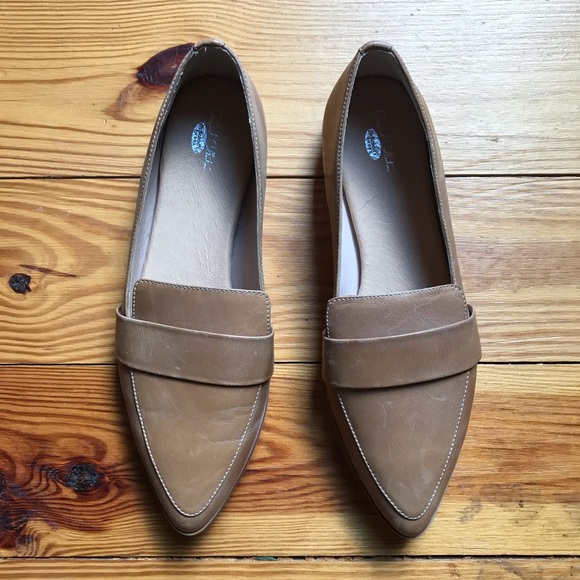 Dr. Scholl’s Beige Leather Pointed Toe Loafers, EUC, 10M - Picture 2 of 9